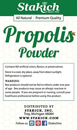 Stakich Bee Propolis Powder ingredient label and supplement details