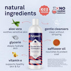 Petpost 16 fluid ounce skunk odor remover bottle closeup