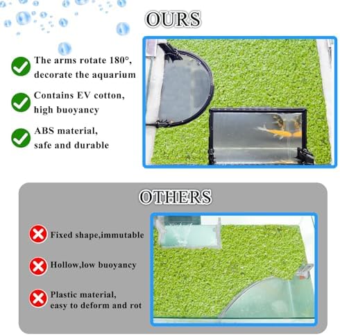 Pryitier floating plant corral used as a fixed fish feeding ring