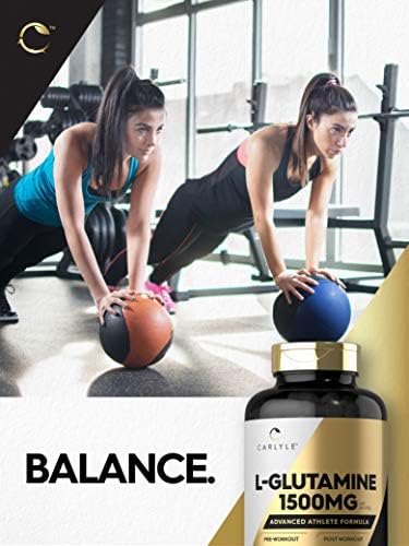 Carlyle L-Glutamine capsules bottle cap and safety seal