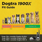 Dogtra long range remote trainer waterproof receiver with durable collar strap close up