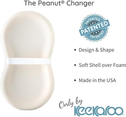 Keekaroo Peanut Changer ergonomic shape with safety strap