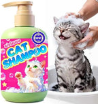 Xixisusu 10 ounce feline dandruff wash packaging displaying pink label details.