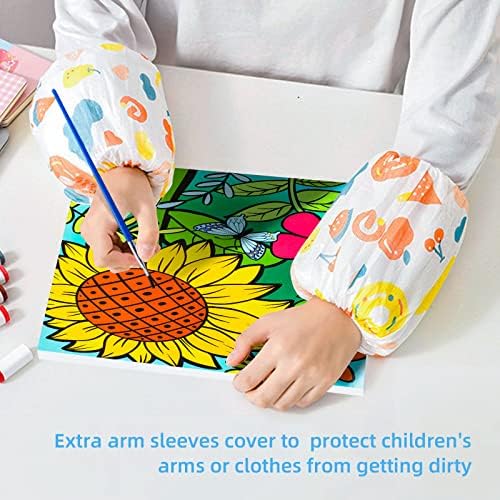 Volmop kids color by number set showing three framed canvases with owl sunflower and whale pre-printed designs.