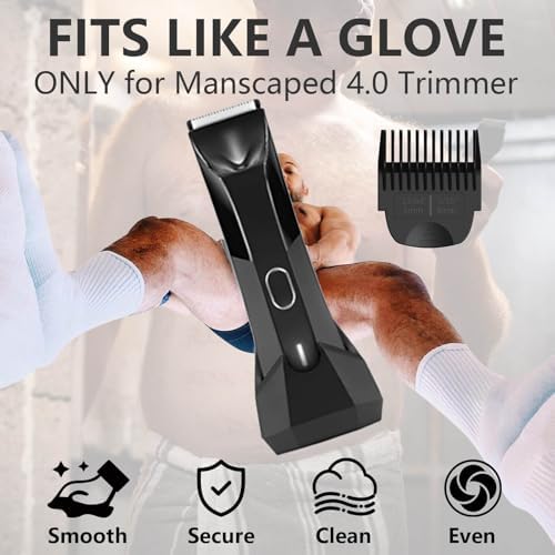 Close-up view of the durable waterproof guide comb replacement showing the precise clip-on mechanism.