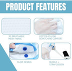 Accio safety gloves for elderly showing thick sponge padding for comfort.
