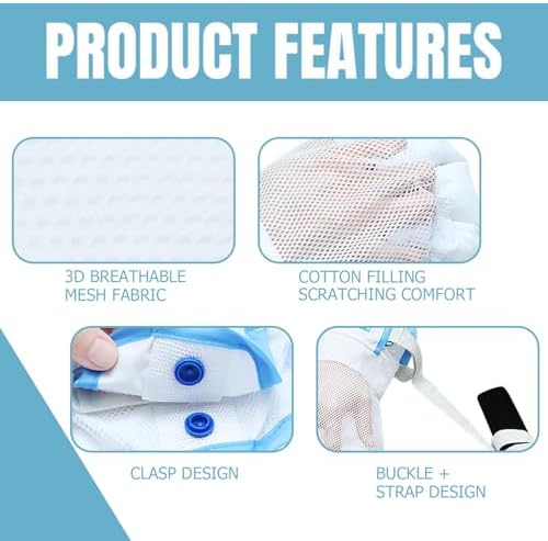 Accio safety gloves for elderly showing thick sponge padding for comfort.