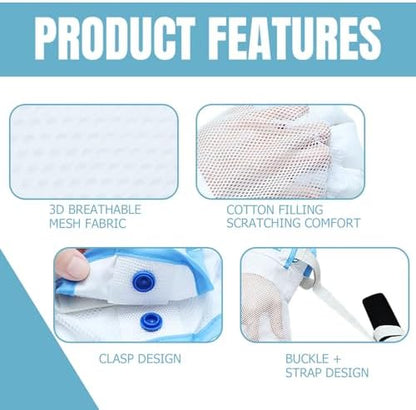 Accio safety gloves for elderly showing thick sponge padding for comfort.