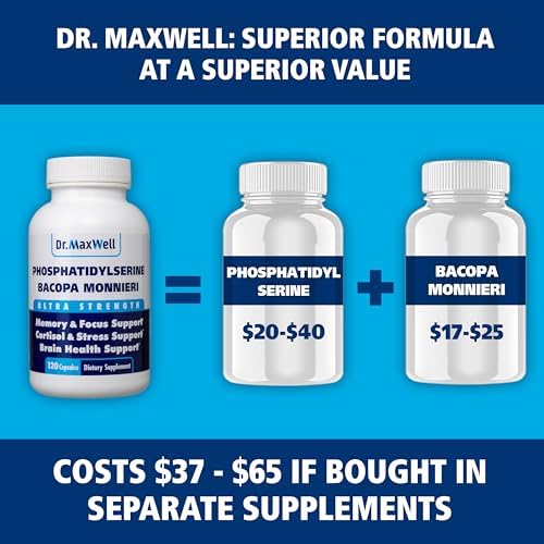 Side panel of Dr. Maxwell focus and stress relief supplement indicating allergen-free information.