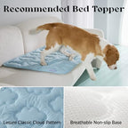 LE SURE cooling dog bed showing non slip safety grip bottom.