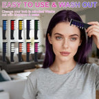 Person using Zankie hair chalk comb on hair