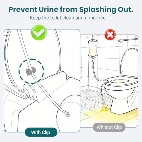 Dialysis catheter holder attached to a toilet rim