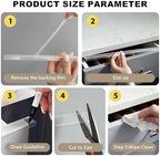 Transparent slip on cabinet protector set for home use