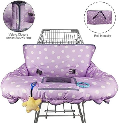 Multi in one baby seat liner with attached toy loops and bottle strap details