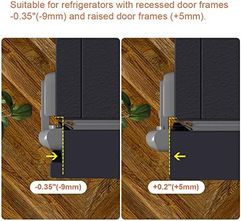 Eudemon refrigerator lock adhesive backing detail
