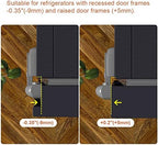 Eudemon refrigerator lock adhesive backing detail
