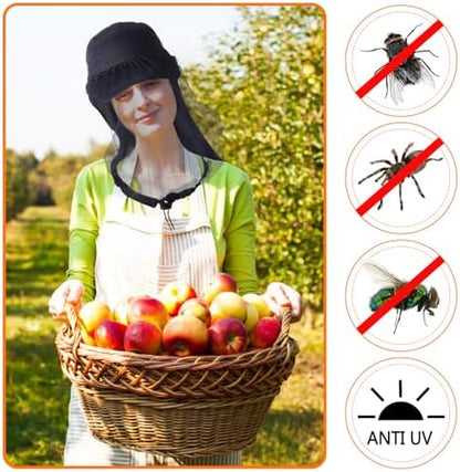 Detailed view of fine mesh on Bunnycool outdoor hat