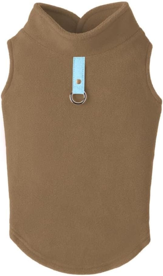 Gooby Every Day Fleece Dog Vest front view premium pet winter apparel