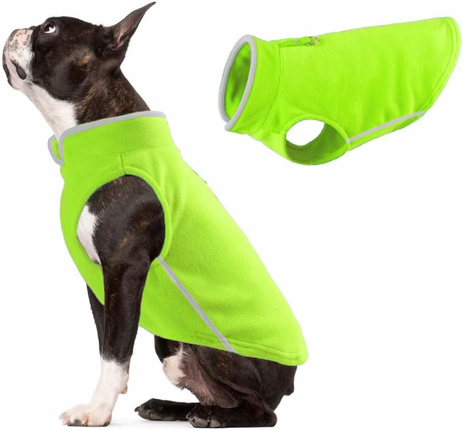 JACKO & CO - Fleece Vest Dog Sweater with Leash Ring - Soft, Warm & Lightweight Pullover Coat for Small & Medium Dogs, Puppies & Cats - Cozy Fall/Winter/Spring Pet Jacket (Pink Lemonade, Small 4-6lbs) - Image 10