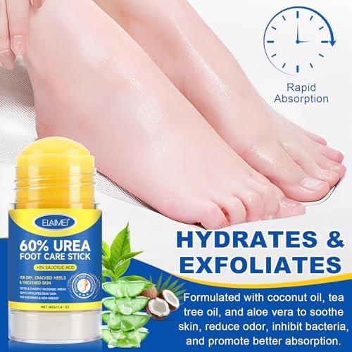 LuckNest 60 Percent Urea and 2 Percent Salicylic Acid stick twist up mechanism for callus removal.