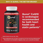 Authentic USA imported Qunol Ultra CoQ10 softgels bottle on a flat surface
