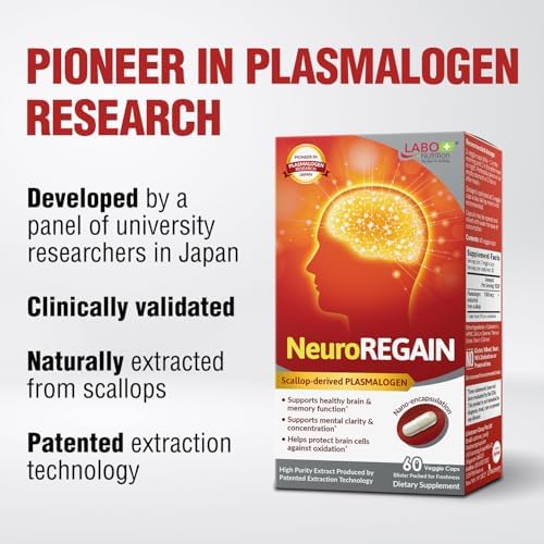 LABO Nutrition NeuroREGAIN packaging with daily dosage information