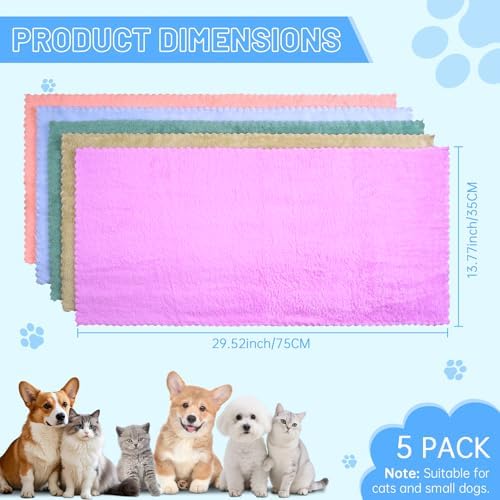 Folded DuckSky pet towels demonstrating compact storage