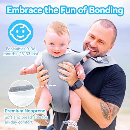 Yesybc infant chest holder ergonomic leg opening detail