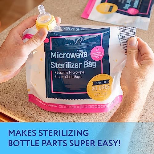 Impresa sterilizer bags showing reusable zip-lock seal feature