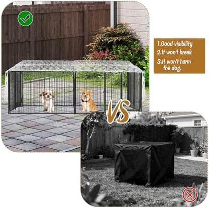 Foldable breathable dog playpen net top designed for small breeds