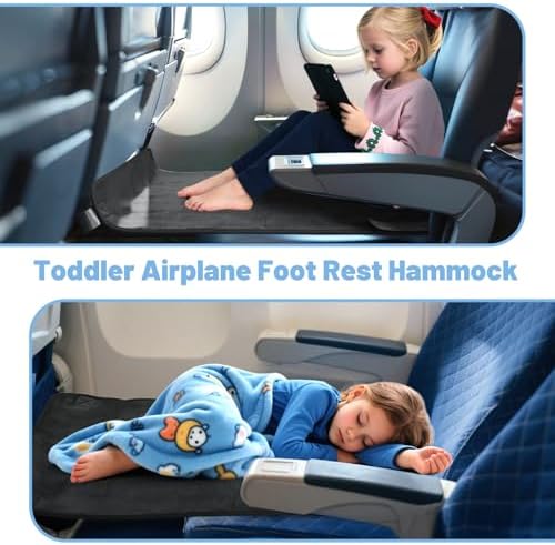 Hifezonker child airplane footrest hammock packed compactly for travel storage.