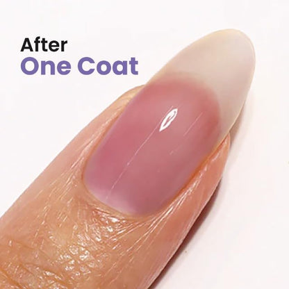 Professional manicure using Londontown Sheer Strength Nail Blush