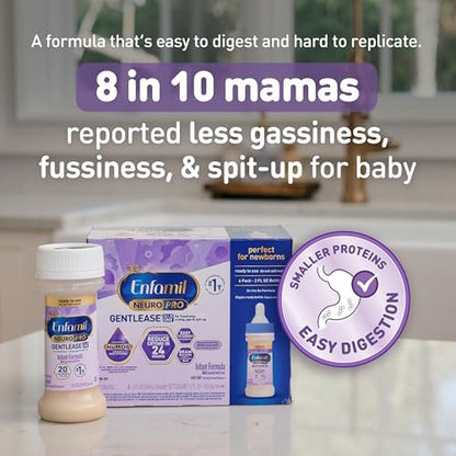 Enfamil NeuroPro Gentlease convenient travel ready baby formula bottle