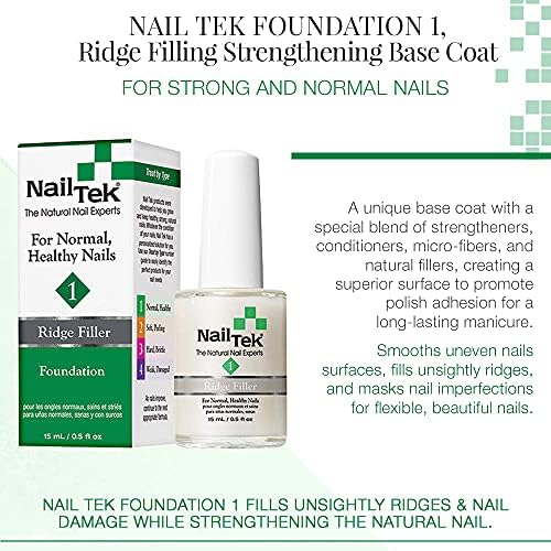 Authentic USA imported Nail Tek Foundation 1 protective treatment layer.