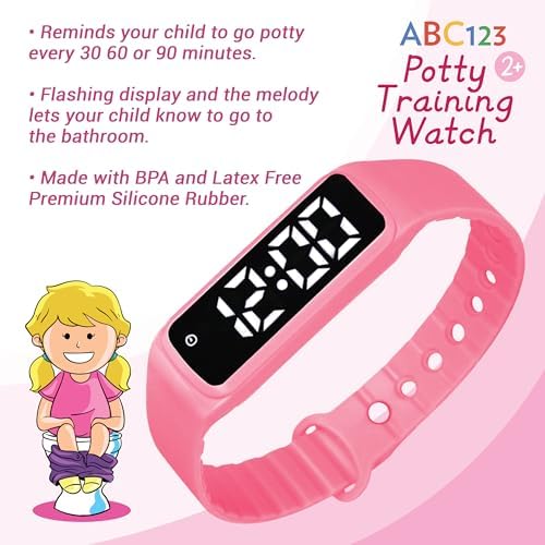 ABC123 potty training watch packaging and contents view