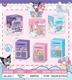 FUAN mini safe bank toy packaged securely demonstrating its compact size suitable for children gifts.