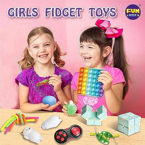 FunKidz fidget toys including pop it and squishies