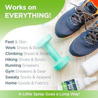 Essential oil infused foot and shoe spray for long lasting freshness.