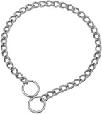 Rust resistant metal dog choker chain for behavior correction