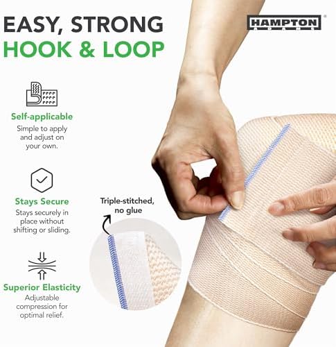 Latex-free cotton compression wrap for medical and athletic use