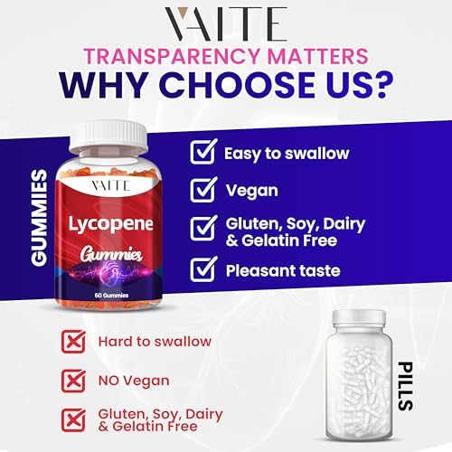 VAITE premium imported lycopene supplement container showing the secure safety seal.