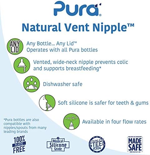 Pura Kiki replacement nipple Y-cut flow details