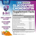 Health Nutrition Naturals Glucosamine Chondroitin supplement facts label