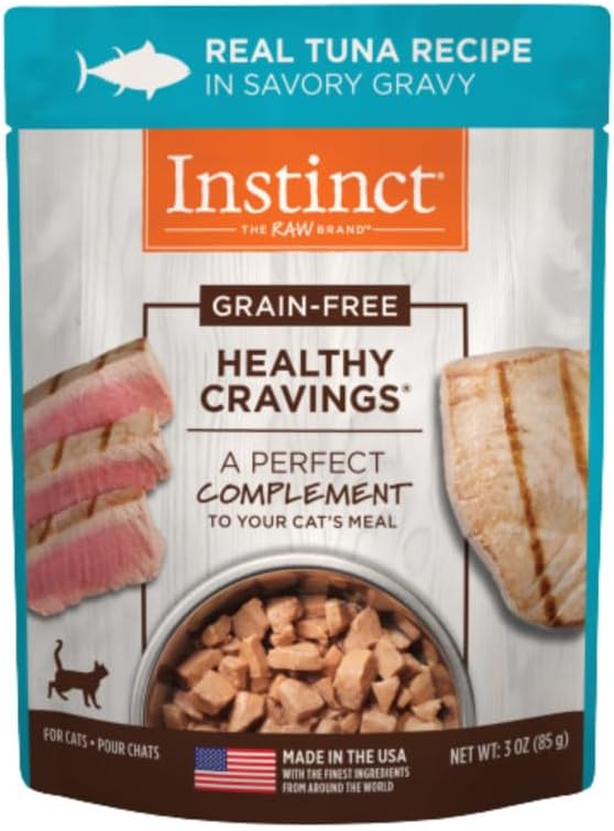 Instinct Healthy Cravings Natural Wet Cat Food Topper, Grain Free Recipe - Variety Pack, 3 oz. Pouches (Pack of 12) - Image 11