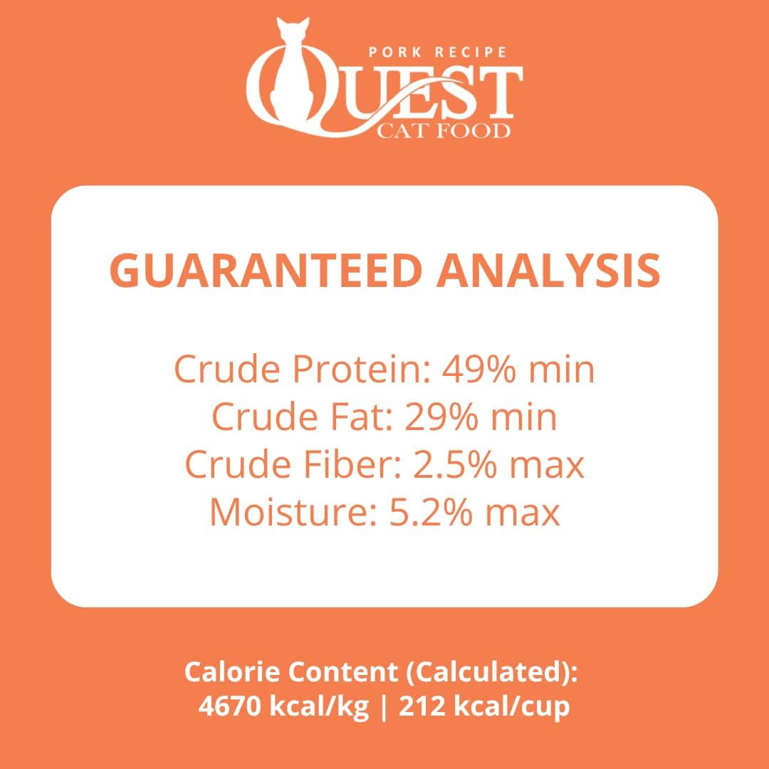 Quest freeze dried prey model feline diet bag side view