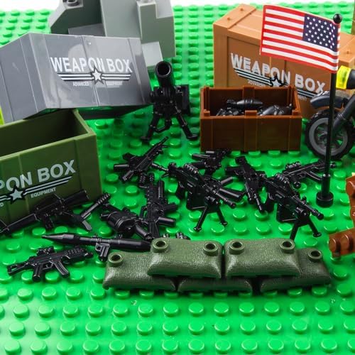 Complete contents of the 24 piece United States army equipment gear set for boys aged six plus