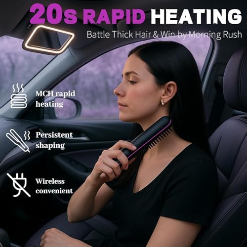 LED display on Numoya Go Brush Pro 2026 hair comb