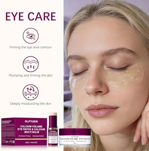 Travel friendly under eye patches and wrinkle care balm stick for dry skin