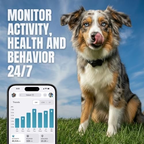 FitBark 2 smartphone application interface showing health metrics
