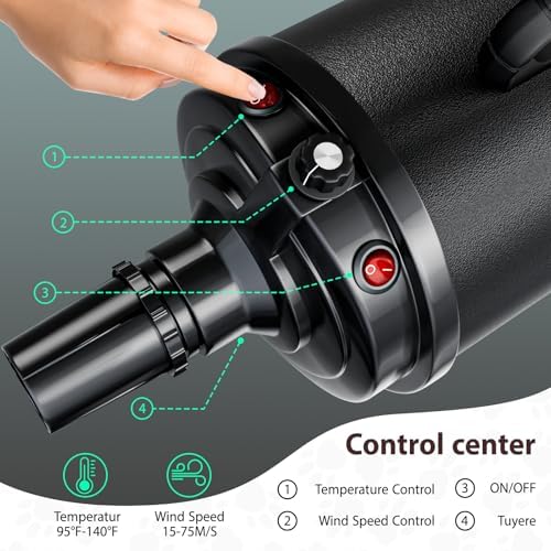 Flexible hose and grooming brush for Blanlody pet dryer